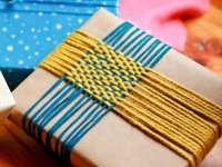 Lion Brand Gift Wrap becomes Coaster